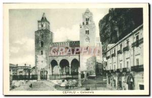 Old Postcard Cefalu Cathedral