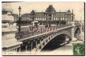 Old Postcard Lyon Le Pont de L & # 39Universite