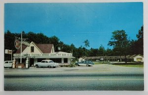 SC Florence GABLES MOTEL and RESTAURANT Sinclair Gas South Carolina Postcard S15