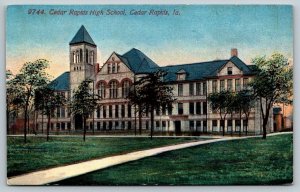 1918  Cedar Rapids High School   Iowa  Postcard