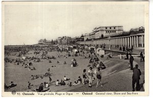 Real Photo, Shore and Seafroont, Ostend, Belgium