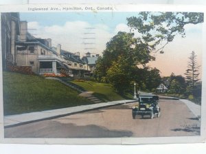 Vintage Postcard Inglewood Avenue Hamilton Ontario Canada 1923 Posted