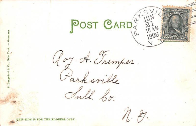 Railroad Cut Liberty New York Postcard