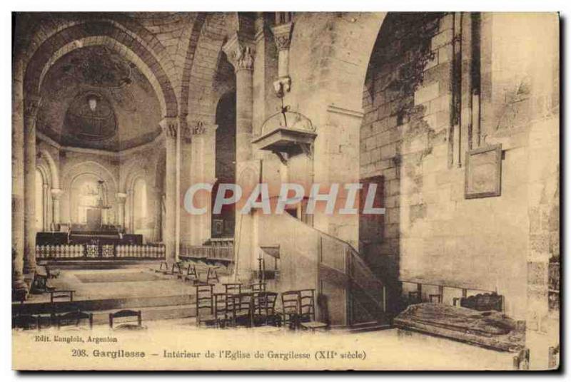 CPA Gargilesse Interieur de l'eglise de Gargilesse XII siecle 