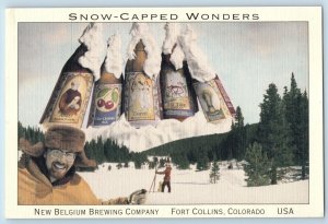 Fort Collins Colorado CO Postcard New Belgium Brewing Company Ad c1940 Vintage