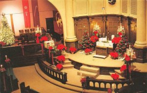 WICHITA, KS Kansas  ST PAUL'S UNITED METHODIST CHURCH~Christmas Decor  Postcard