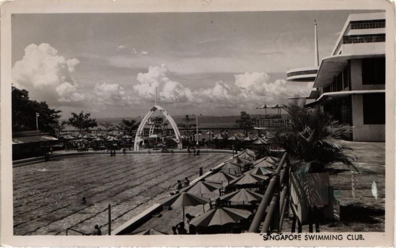 CPA AK SINGAPORE REAL PHOTO Swimming Club (a1446)