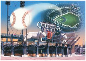 Detroit Comerica Park Baseball Stadium Postcard #3