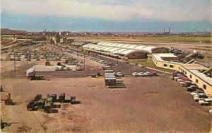 Missouri Kansas City Municipal Airport Distributing Postcard autos 22-3324