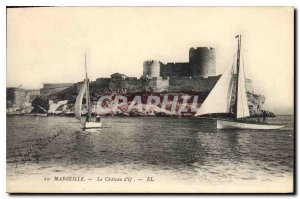 Old Postcard the castle of If Marseille