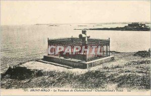 Old Postcard Saint Malo Le Tombeau de Chateaubriand