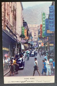 Mint Hong Kong Picture Postcard City view Northwest Orient Airlines