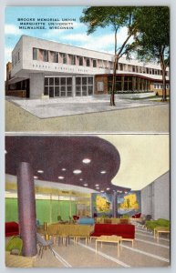 Milwaukee WI~Marquette University~Brooks Memorial Student Union~Modern Art~Linen