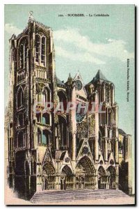 Old Postcard Bourges La Cathedrale