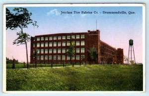 DRUMMONDVILLE, Quebec Canada ~ JENCKES TIRE FABRICS Co. ca 1920s Postcard