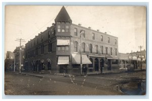 c1910's Street View Of Hotel Nash Medford Oregon OR RPPC Photo Antique Postcard 