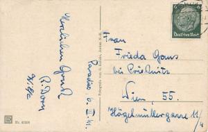 Germany Paradies Hauptaufgang zur Aufbauschule school 1941 postcard