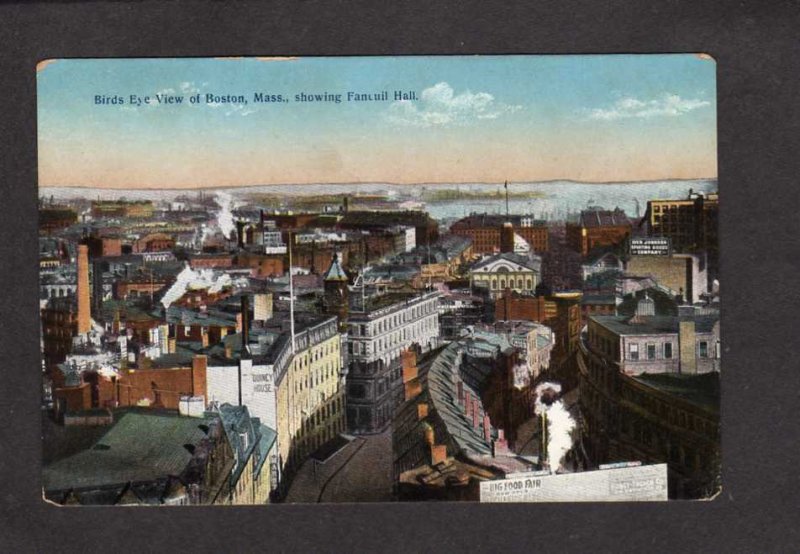 MA Faneuil Hall, Quincy House Iver Johnson Co Boston Massachusetts Postcard