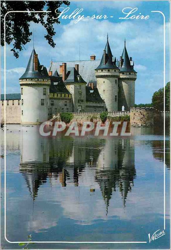 Modern Postcard Sully on Loire (Loiret) The castle (feudal fortress of the XI...