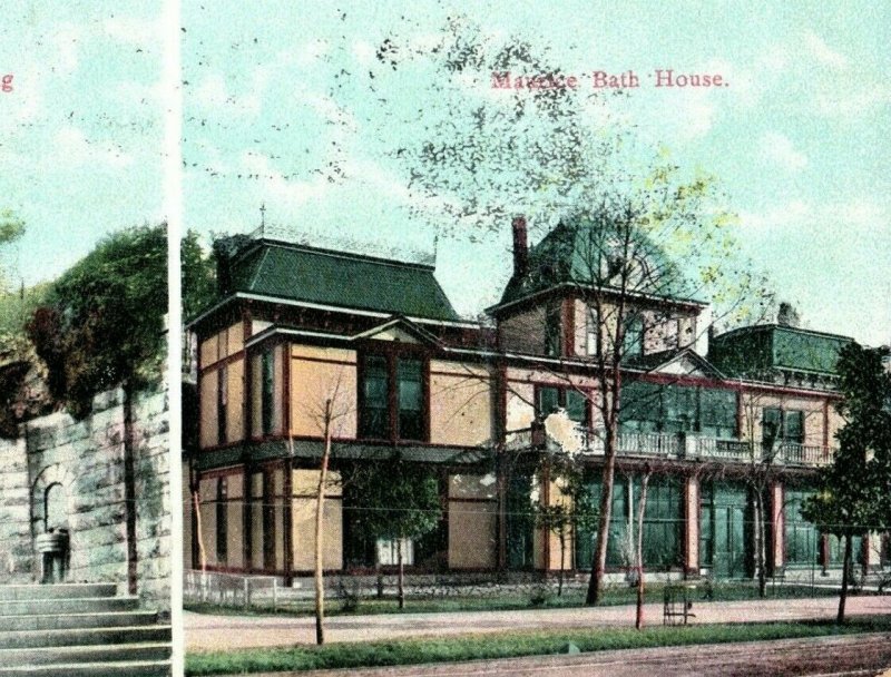 C. 1905-08 Maurice Bath House, The Fountain Head, Hot Springs Ark. Postcard P171