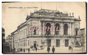 Old Postcard Montpellier Grand Theater