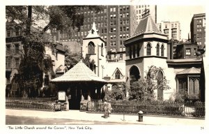 Vintage Postcard 1920's The Little Church Around The Corner New York City NY