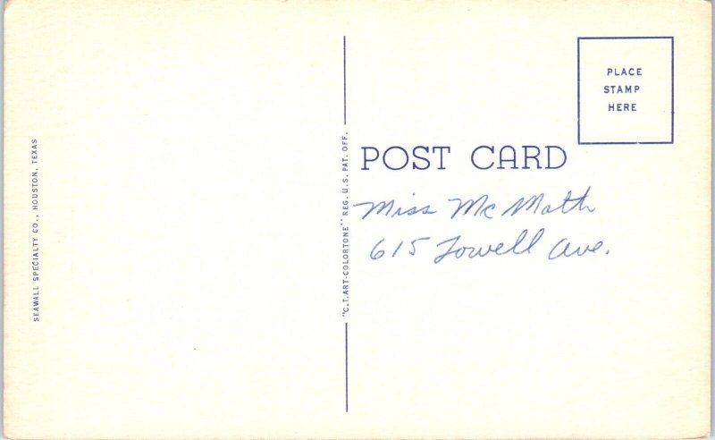 1949 The Shamrock Hotel Houston Texas Postcard