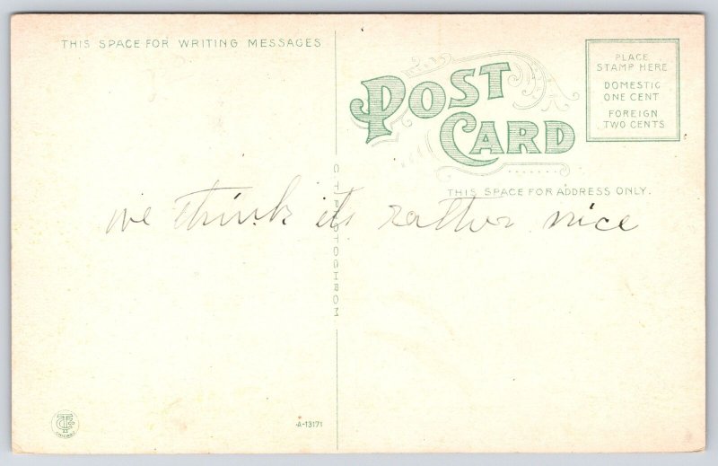 Buffalo County Courthouse Kearney Nebraska NB Grounds Trees Building Postcard 