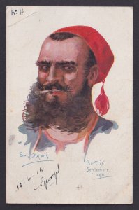 FRANCE, Propaganda postcard, Emile Dupuis, Turkish Soldier, WWI