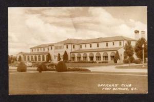 GEORGIA FORT Ft  BENNING GA Officer Club  RPPC Postcard