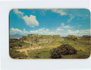 Postcard The Los Danzantes building at the Ruins of Monte Albán, Mexico