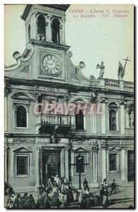 Old Postcard Udine Chiesa S Giovanni La facciata