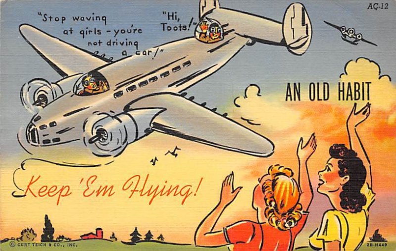 Keep Em Flying 1943 PU Missing Stamp 