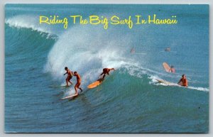 Surfing Makaha & Sunset Beach  North Shore of Oahu Hawaii    Postcard