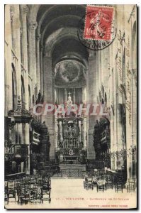 Postcard Old Toulouse Interior of St Sernin