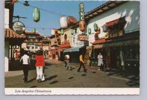 Chinatown, Los Angeles, California, Chrome Postcard