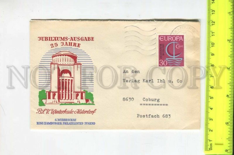 466672 1967 year Germany Winterhude Alsterdorf europa CEPT stamp COVER