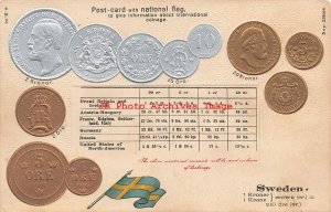 Numismatic Coin Postcard, Sweden