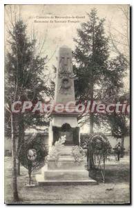 Postcard Old Mourmelon Le Grand Monument Of Remembrance Frenchman