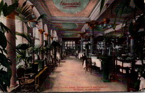 Washington Spokane Davenport's Restaurant Main Dining Room 1910