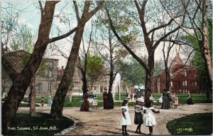 King Square St. John New Brunswick NB c1906 Postcard D78