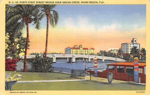 41st Street Bridge Over Indian Creek - Miami Beach, Florida FL  