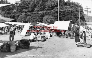 Mexico, Amecameca, RPPC, Market Place Vendors, Photo