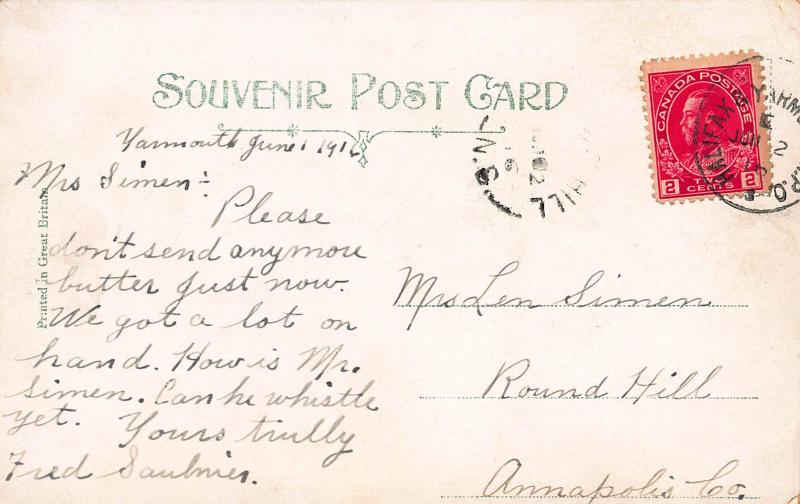 Aldershot, Kentville, Nova Scotia, Canada, Early Postcard, Used in 1916