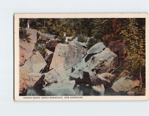 Postcard Agassiz Basin North Woodstock New Hampshire USA