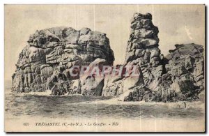 Old Postcard Tregastel Chasm