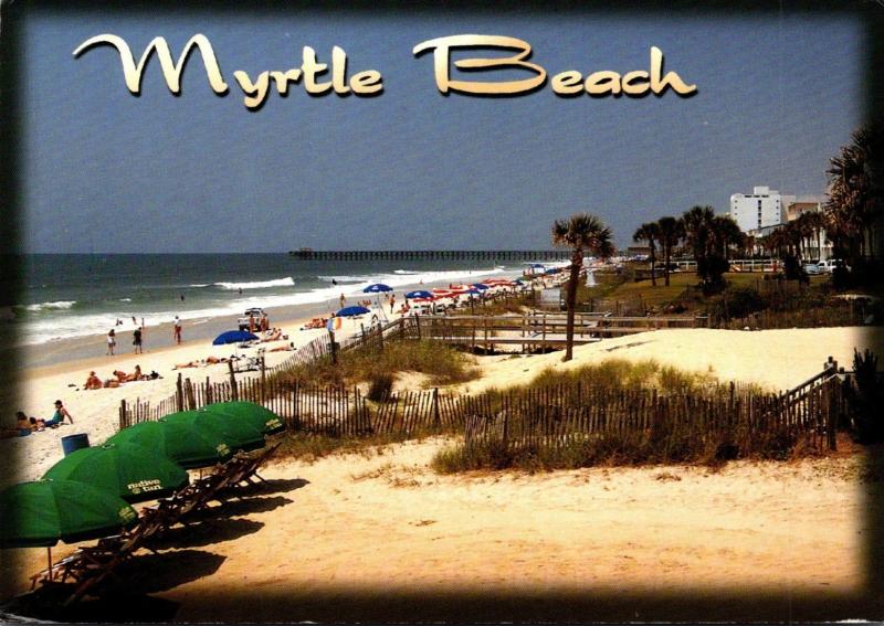 South Carolina Myrtle Beach Ocean Front View 1991