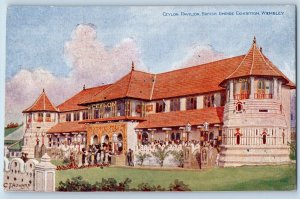 Sri Lanka Postcard Ceylon Pavilion British Empire Exhibition Wembley c1910