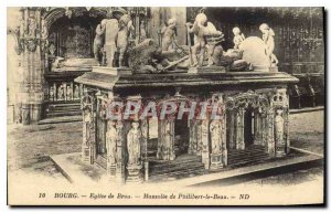 Old Postcard Bourg Brou Church Mausoleum of Philibert le Beau