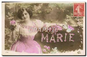 Old Postcard Marie Surname